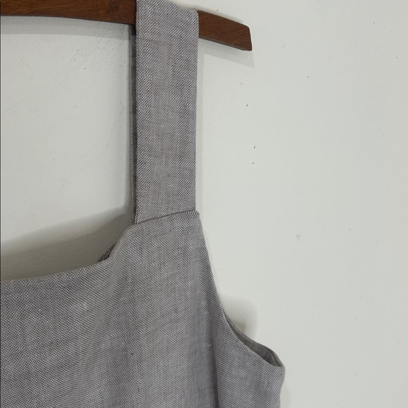 NWT J. MCLAUGHLIN Leah Linen Blend Dress Oatmeal Tan Size 12 - Picture 15 of 16